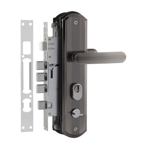 НОРА-М Замок врезной N200-68 мм Правый (матовый хром-черный никель) по оптовым ценам в Беларуси