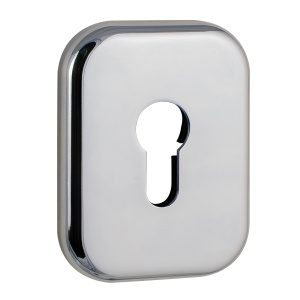 Декоративная накладка под цилиндр ESC 486-C SQ XL (хром) CP-8 по оптовым ценам в Беларуси