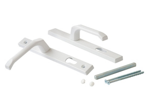 Ручка на планке для узкопрофильных дверей 85мм белая по оптовым ценам в Беларуси