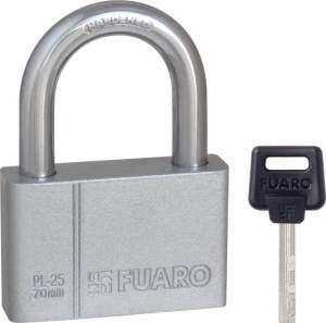 Замок навесной Fuaro PL-2570 (70 мм) 4 "фин." кл.  по оптовым ценам в Беларуси