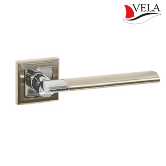 Ручка дверная Vela Лигурия SN/CP межкомнатная