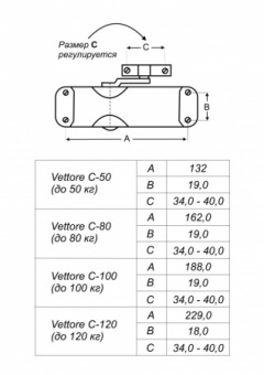 VETTORE C-50-W (Белый) Дверной доводчик.jpg